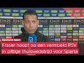 Sparta-trainer Fraser over opvolger Steijn: 'Vind het allemaal wel logisch'
