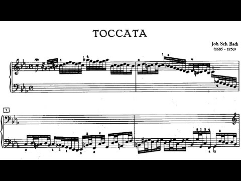 Bach: Toccata in C minor: BWV 911 (Martha Argerich) | Score video