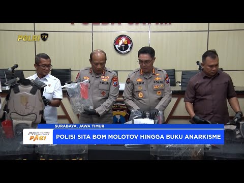 POLDA JATIM UNGKAP TINDAK PELAKU AKSI ANARKIS YANG SEBABKAN KERUGIAN CAPAI RP 256 MILIAR