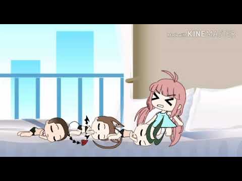 Нелюбимые матерью дочь и сын (прикол)сделано от Gacha София