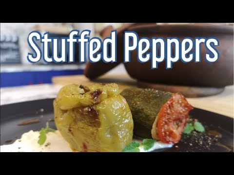 Turkish Stuffed Green Peppers - Traditional Ottaman Turkish Cuisine