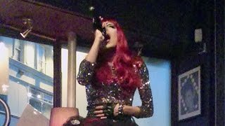 Drag queen Nova Ginés singing "Here We Go Again" by Demi Lovato LIVE