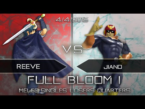 Full Bloom 1 - Melee Loser's Quarters - Reeve (Marth) vs Jiano (Captain Falcon)