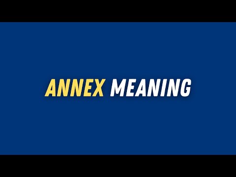 Annex meaning