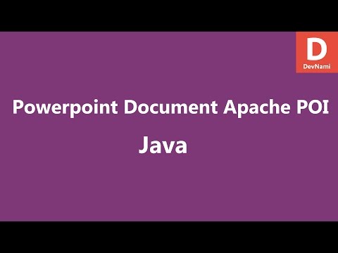 Create Powerpoint File Java Apache POI