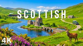 Scottish Highlands 4K 🏴 Wild Mountains, Peaceful Lochs & Ancient Castles