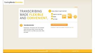 Work at Home Transcribing for Casting Words Worldwide