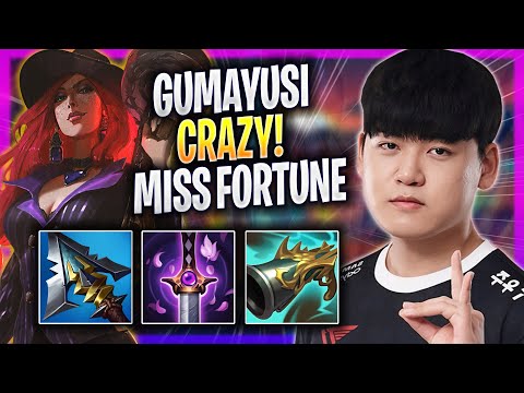 GUMAYUSI IS SO CRAZY WITH MISS FORTUNE! - T1 Gumayusi Plays Miss Fortune ADC vs Ezreal!