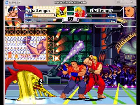 MUGEN BATTLE #100 Pepe & Scream Vs. Sean & Ken