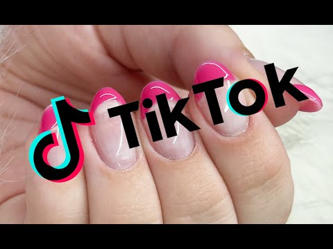 VIRAL TIKTOK FRENCH NAIL HACK | TIKTOK MADE ME TRY IT
