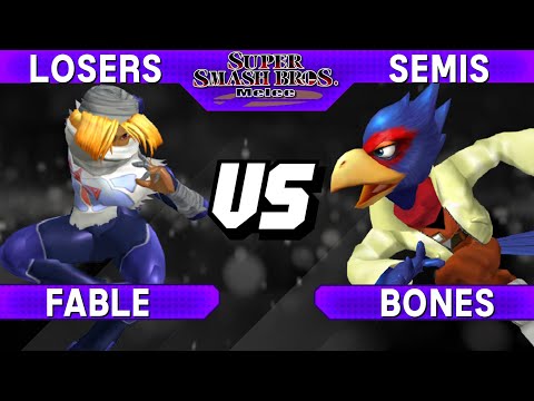 Smash Melee - Fable (Sheik) vs Bones (Falco) - S@LT 200 Losers Semis