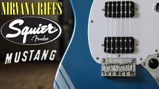 Video thumbnail for Nirvana Tone: Squier Bullet Mustang HH Competition Blue  {Kurt Cobain Guitar Sound} by jq