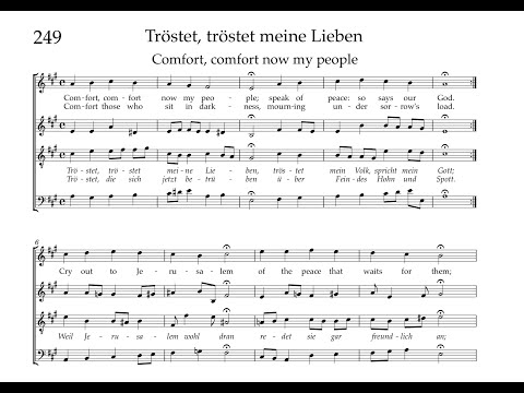 Bach Hymnbook 249:  Tröstet, tröstet, meine Lieben