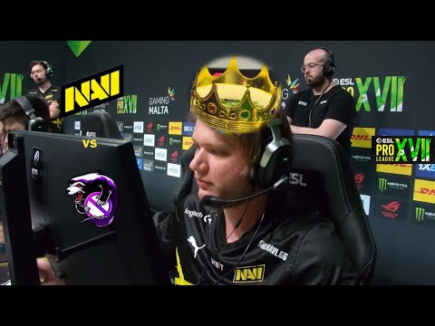 S1MPLE KING CSGO? - PLAYOFFS!!! - NaVi vs Outsiders - ESL Pro League 17 CSGO