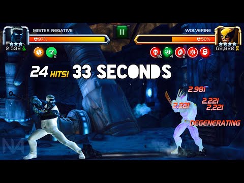 3 Star Mister Negative vs Realm of Legends Wolverine in About 30 Seconds