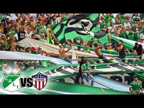 "Siempre Cantando Frente Radical HD | Aguante y GOOL Deportivo Cali vs Junior 2016" Barra: Frente Radical Verdiblanco • Club: Deportivo Cali