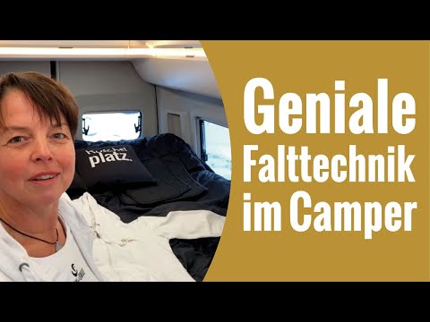 Gut verstaut im Camper. Einfache und genialen Falttechnik für Deine Klamotten in kleinen Schränken