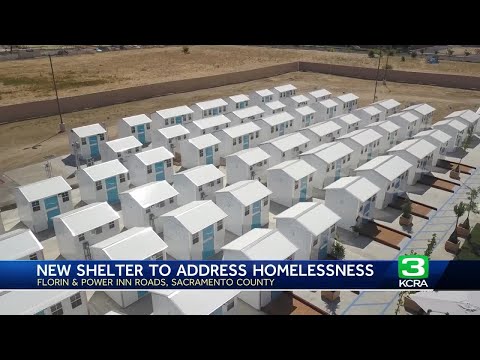 Sacramento County's 1st tiny home community for homeless to open
