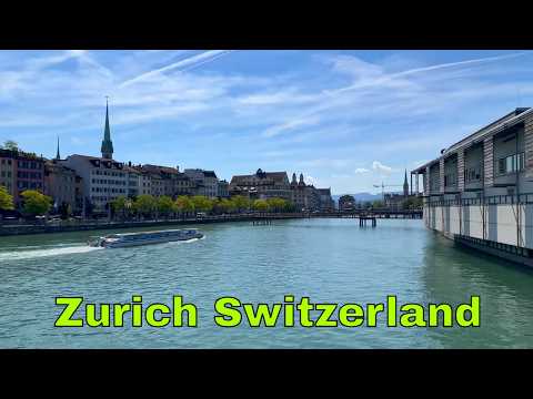 Zurich Switzerland Tour in 4K | Beautiful City Walk