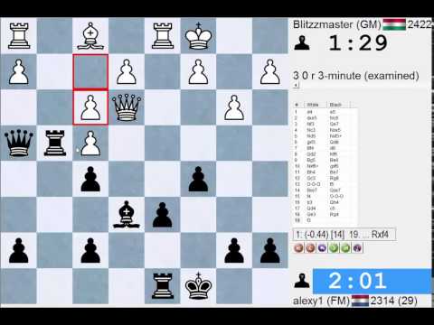 Blitzgame #70: GM Blitzzmaster vs FM alexy1 - Live Commentary
