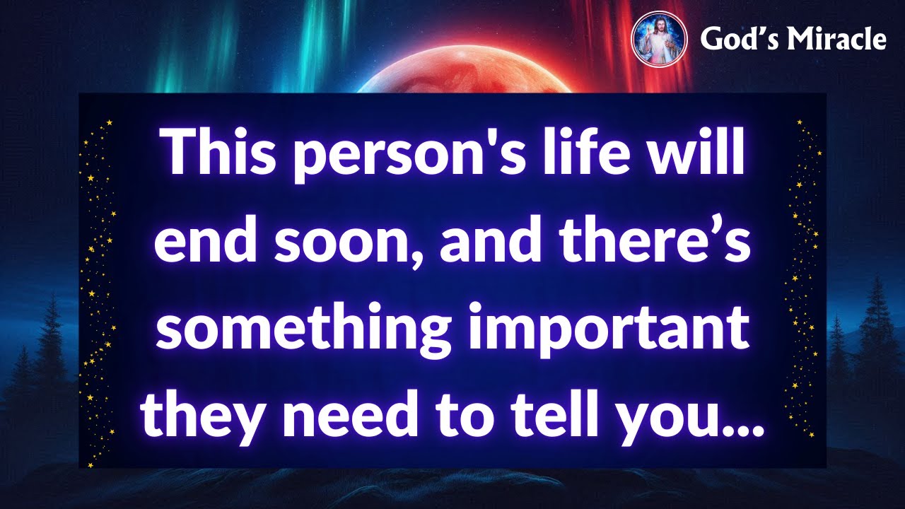 💌 This person's life will end soon, and there’s something important they need to tell you...