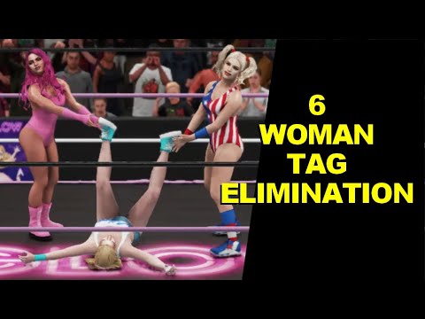 GLOW 1985 Amanda, Alex, & Dorothy vs Liberty Belle, California Doll, & Whitney - 6 Woman Tag Team