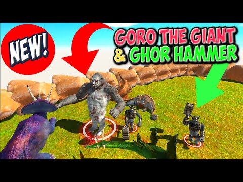 Titan Ape! Goro the giant & Ghor Hammer vs Every Unit - Animal Revolt Battle Simulator