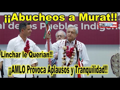 President acclaimed in Oaxaca, arrives with check in hand.