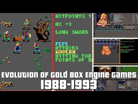 Evolution of Gold Box Engine Games 1988-1993