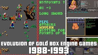 Evolution of Gold Box Engine Games 1988-1993