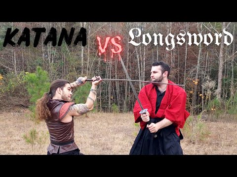 Katana vs Longsword: Battle of the Edge Lords! #sword