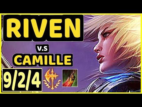 NAME (RIVEN) vs CAMILLE - 9/2/4 KDA TOP CHALLENGER GAMEPLAY - BR