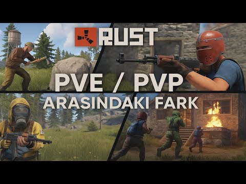 Rust’ta PvE ve PvP Arasındaki Farklar ⚔️🌍 |  Rehber 📖 ve Detaylı Anlatım 🔍  RUST