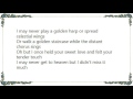 Wanda Jackson - I May Never Get to Heaven Lyrics