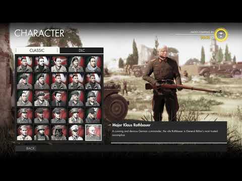 📌Review All Character Classic and DLC, Sniper Elite 4