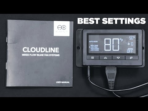 AC infinity CLOUDLINE T6, T4, T8 Controller Best Settings – Setup and Installation – How to Program
