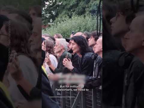 Marwan Barghouti’s son calls for his release on stage at Berlin concert | AJ #shorts