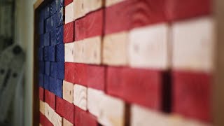 2x4 Offcuts American Flag