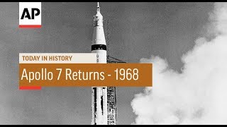 Apollo 7 Returns to Earth - 1968 | Today In History | 22 Oct 17