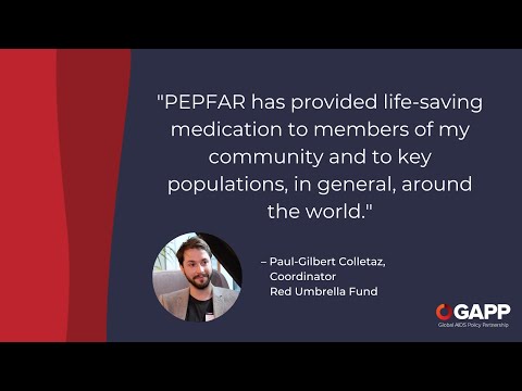 PEPFAR at 20: Paul-Gilbert Colletaz, Coordinator, Red Umbrella Fund