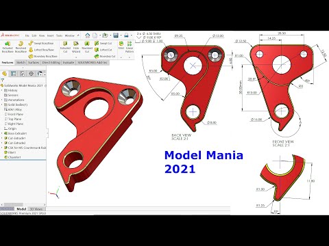 Solidworks Model Mania 2021 | SolidWorks Tutorial