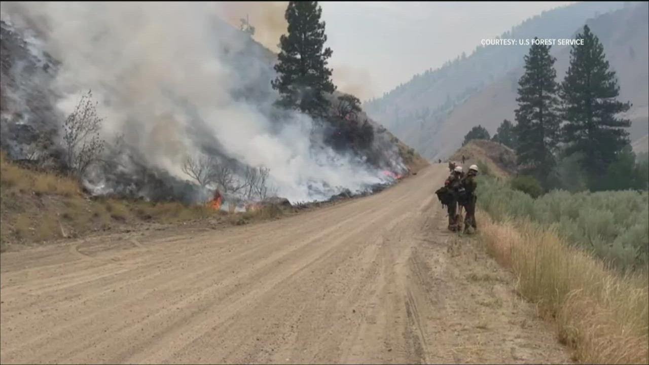 Idaho's largest wildfire grows to nearly 100,000 acres