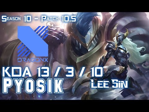 DRX Pyosik LEE SIN vs NOCTURNE Jungle - Patch 10.5 KR Ranked