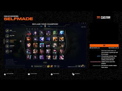 Selfmade about best performing players on Fnatic