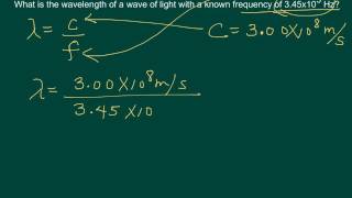 Calculating wavelength of a wave