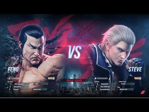 TEKKEN 8 - Feng Vs Steve - Stage (URBAN SQUARE) - Online