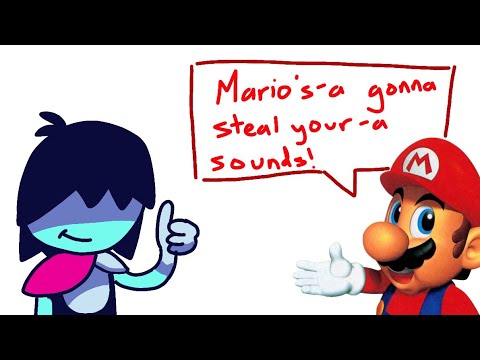 A SM64 TAS but I edited UT/DR sounds into it