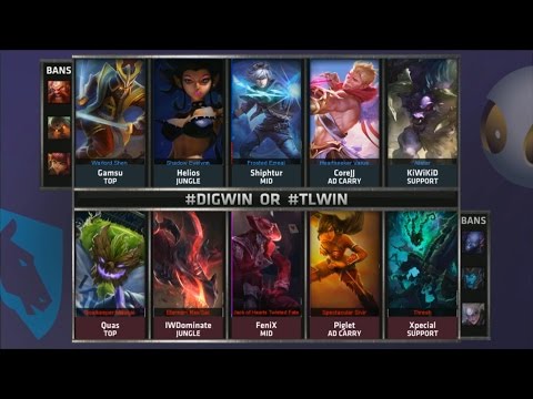 DIG vs TL Game 2 Highlights - TEAM DIGNITAS vs TEAM LIQUID - Week 6 NA LCS SUMMER 2015