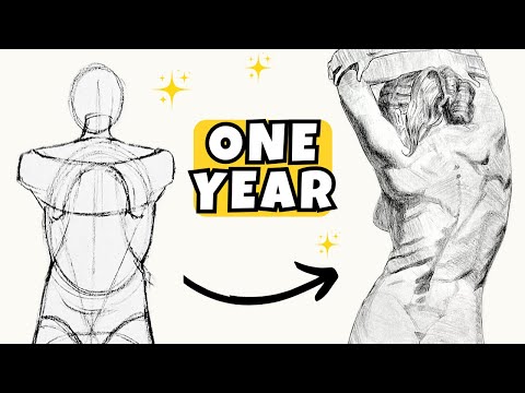 1 year figure drawing progress with Watts Atelier