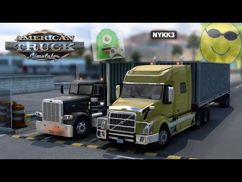 @NYKK3  e PODERAK su AMERICAN TRUCK SIMULATOR! (Multiplayer Ufficiale)